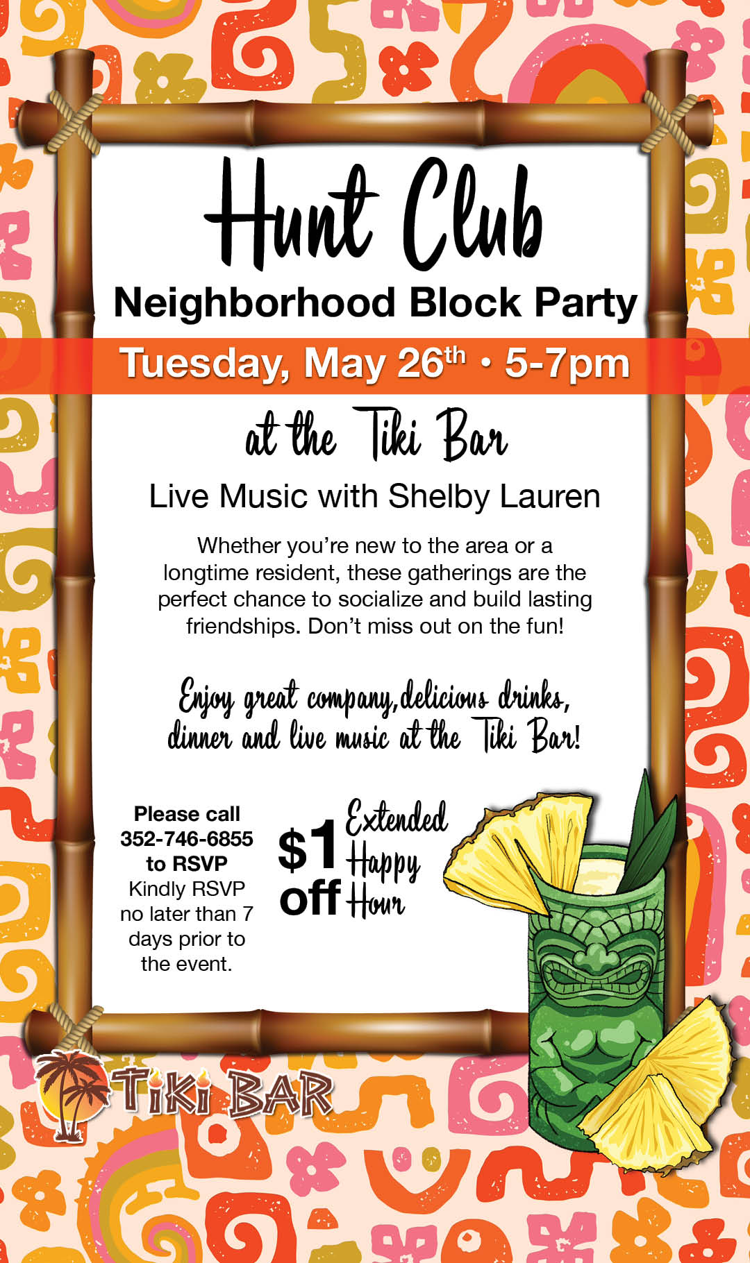 Hunt Club Block Party May 26 2026 Kiosk