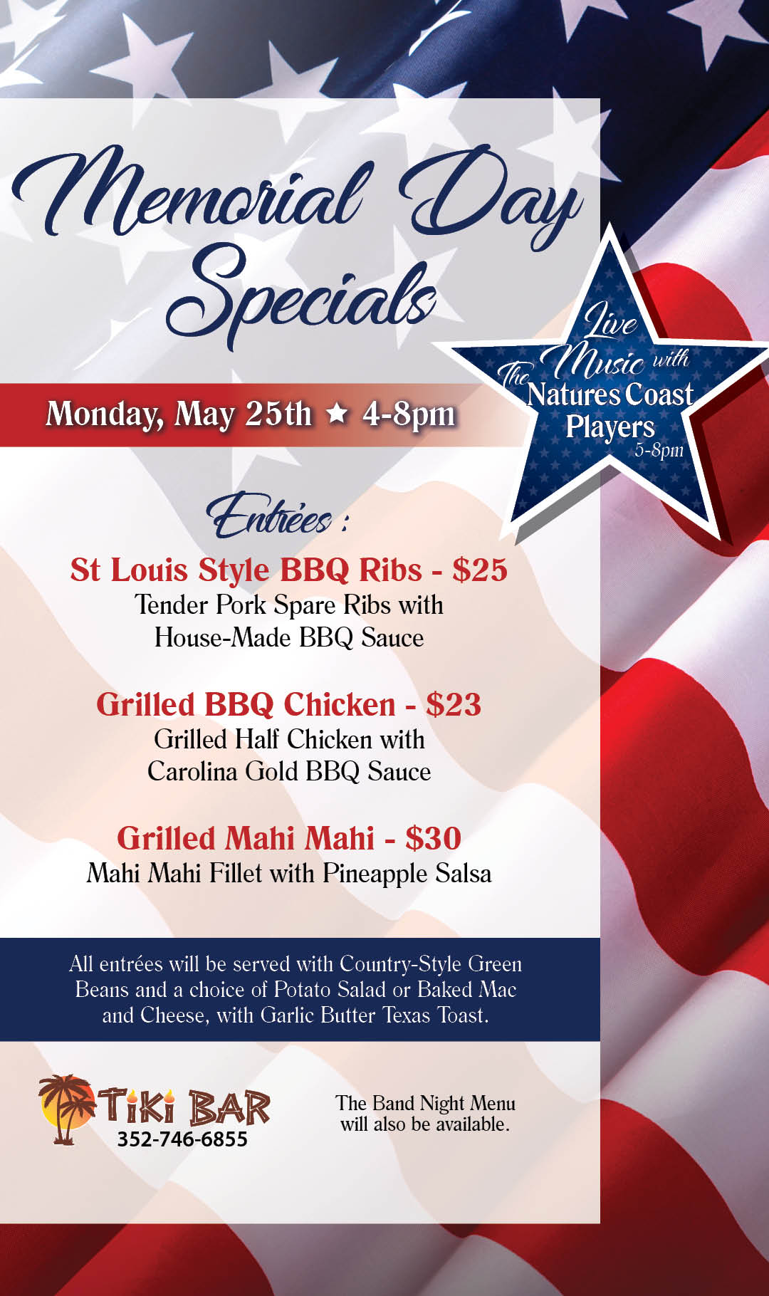 Memorial Day Specials May 2026 kiosk