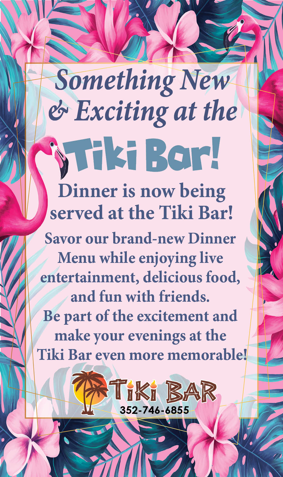 New Tiki Dinner Menu ad 2025 Kiosk 2