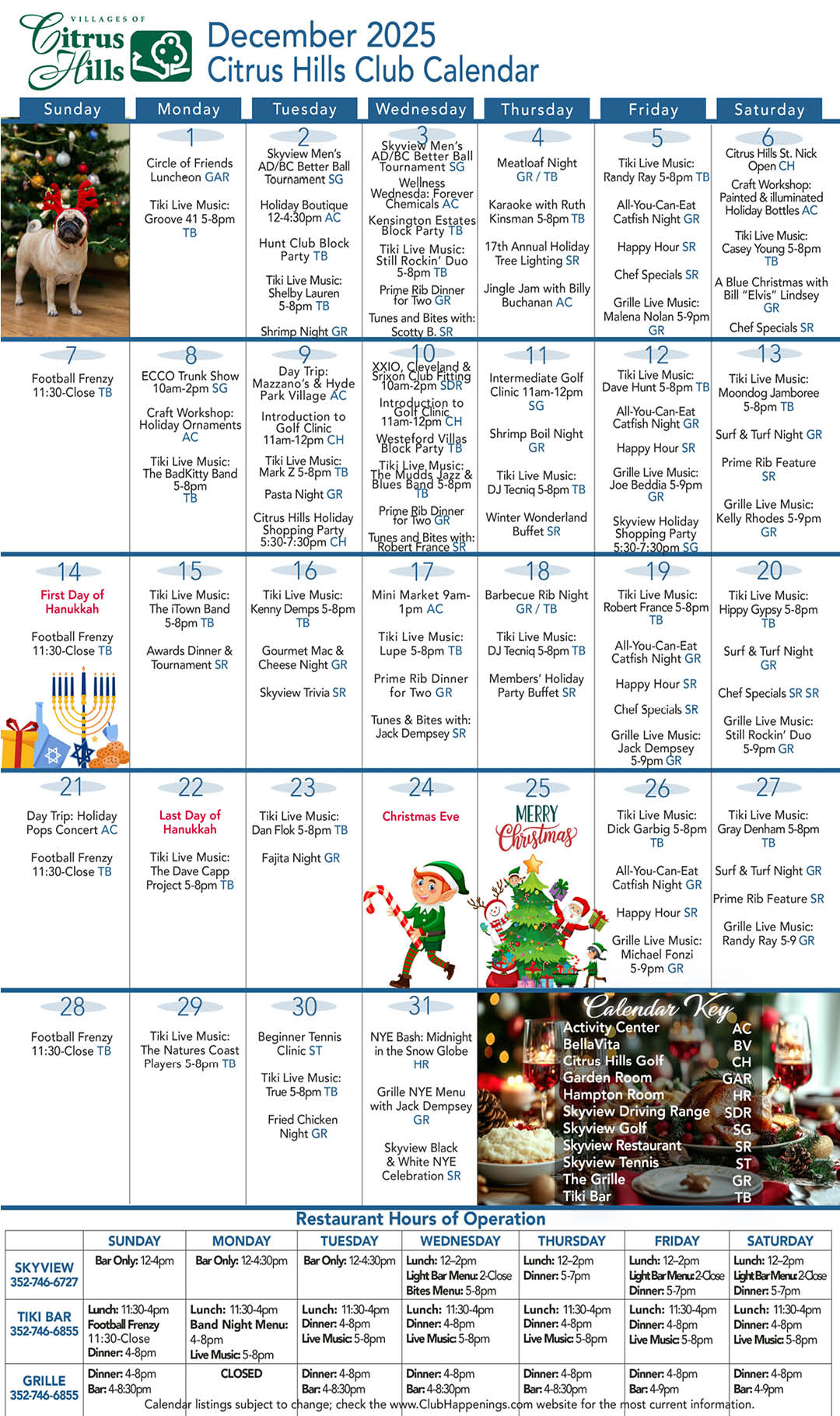 Dec 2025 Calendar Kiosk