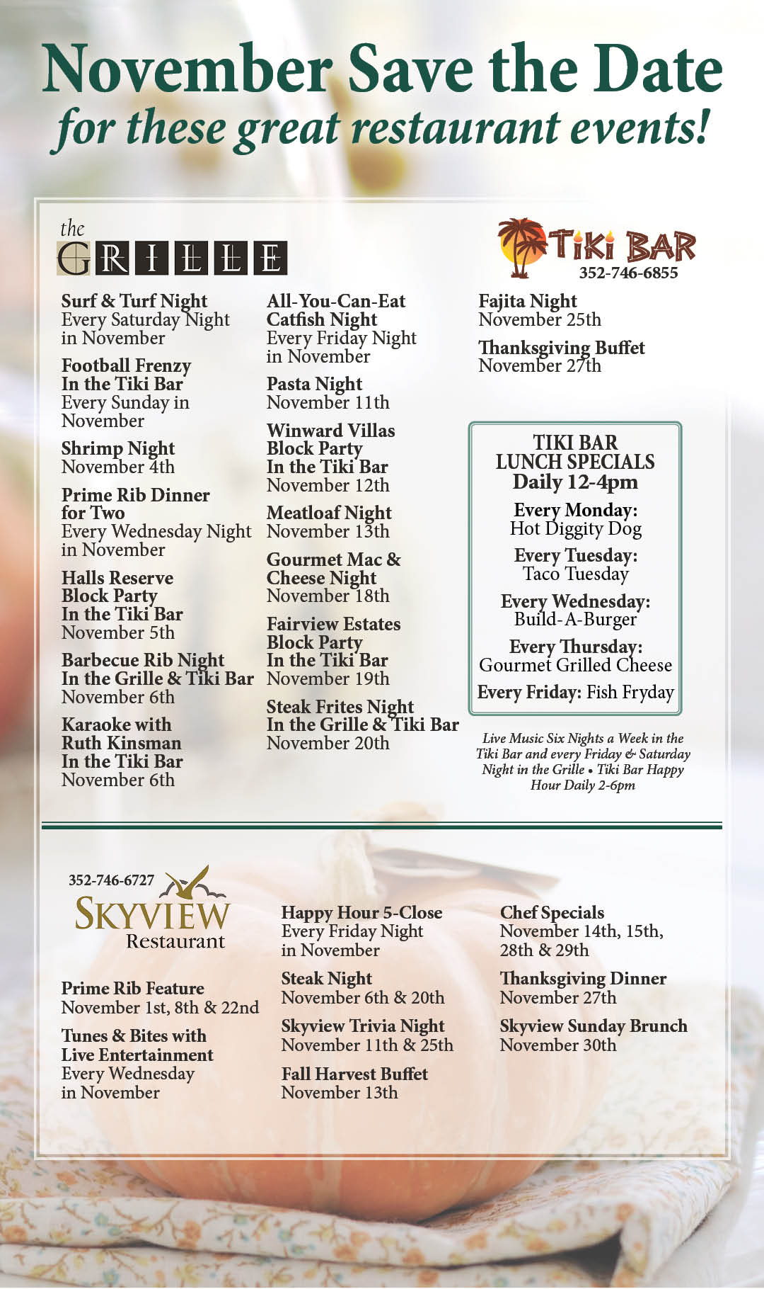 Save the Date November 2025 Kiosk