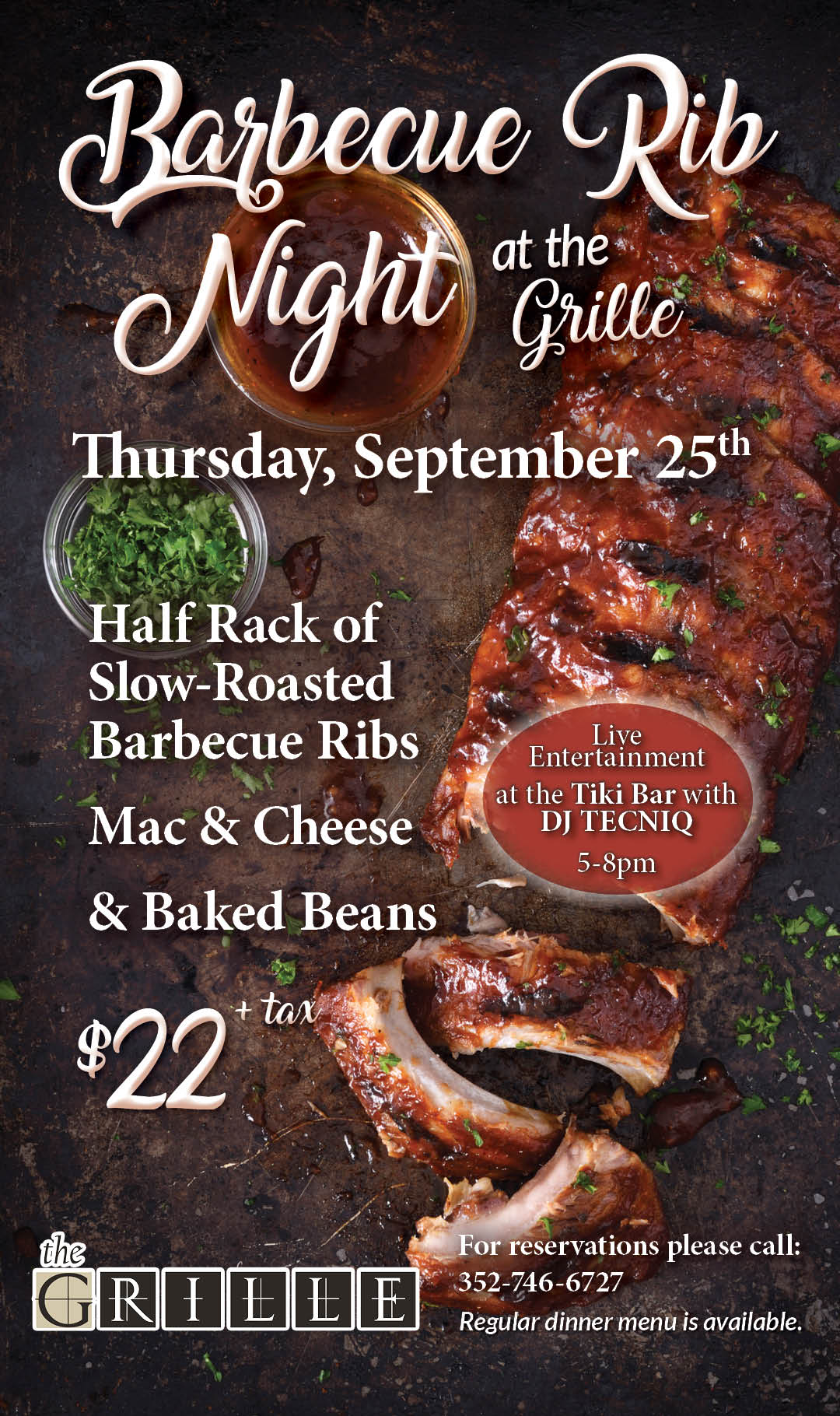 BBQ Rib Night September 2025 Kiosk