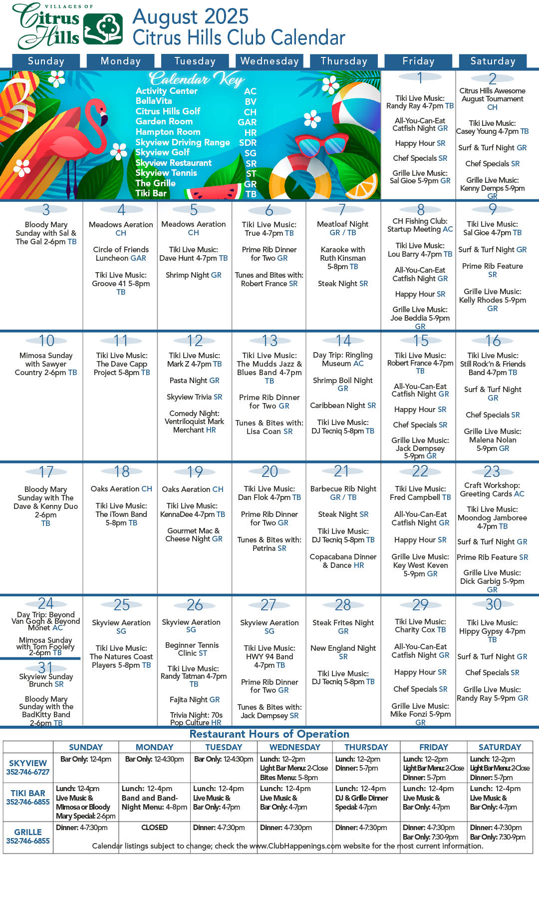 August 2025 Calendar Kiosk
