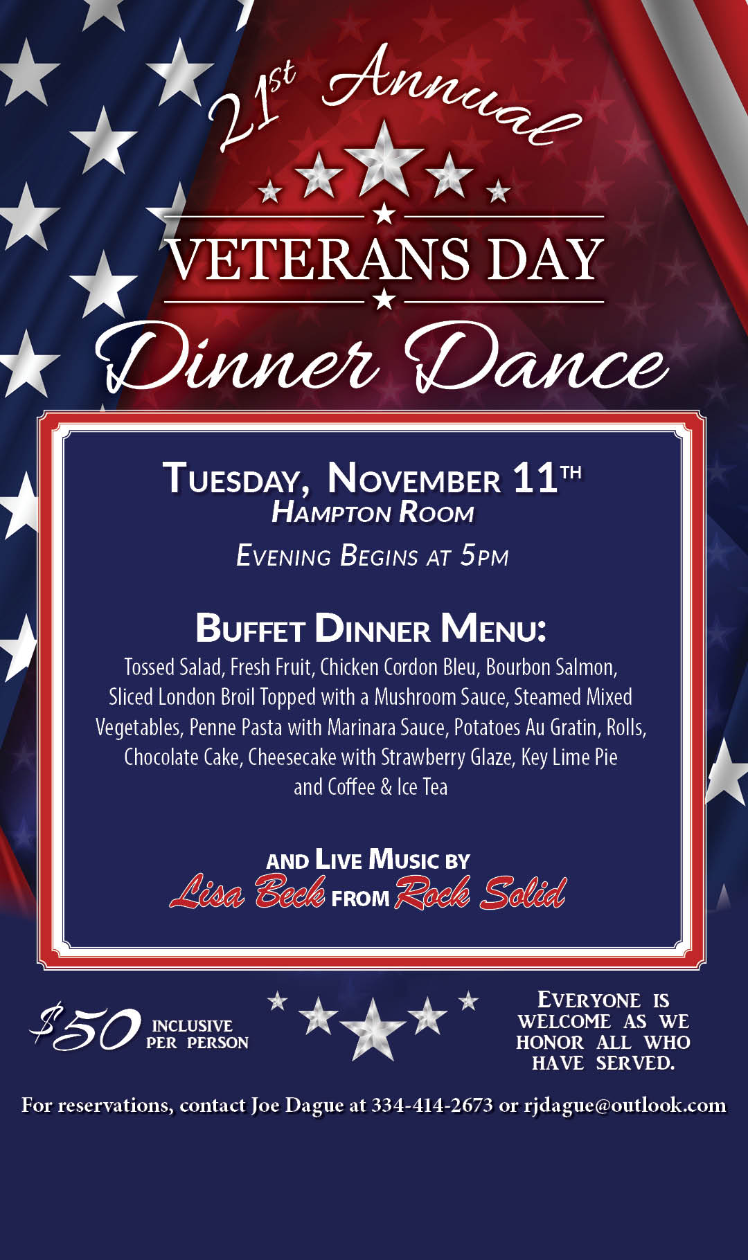 Veterans Day Dance Nov 2025 Kiosk