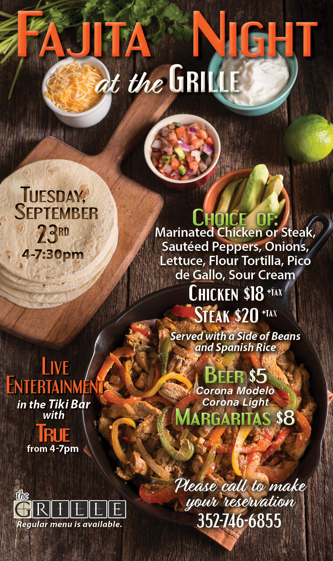Fajita Night Sept 2025 Kiosk