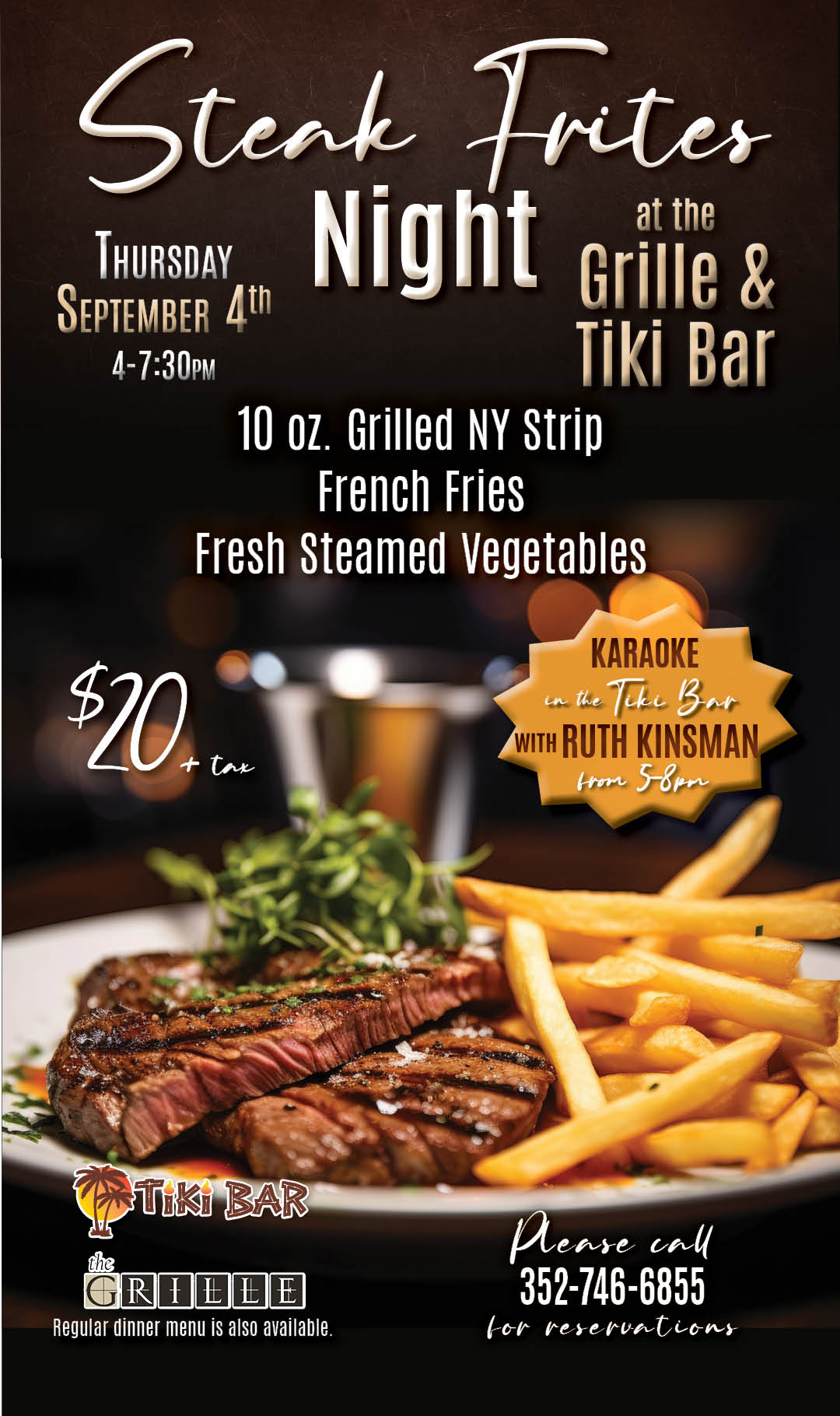 Steak Frites Night Sept 2025 Kiosk