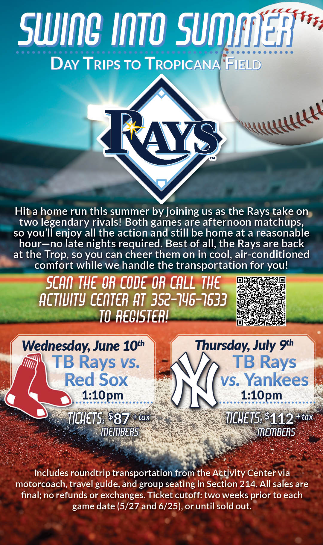 Day Trip Tampa Bay Rays Kiosk