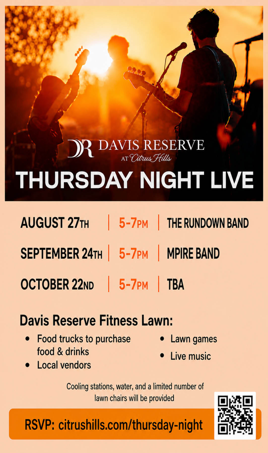 Thursday Night Live August 2026 Kiosk