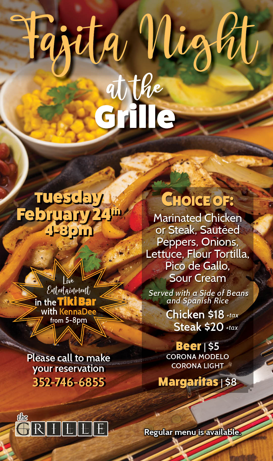 Fajita Night February 2026 Kiosk