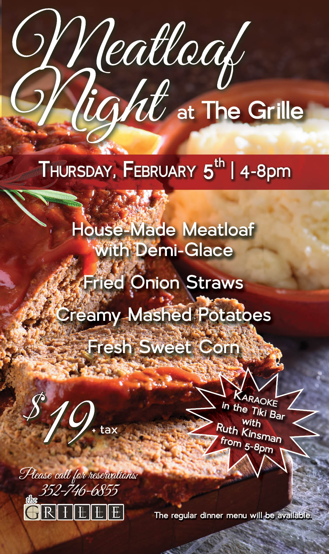 Meatloaf Night February 2026 Kiosk